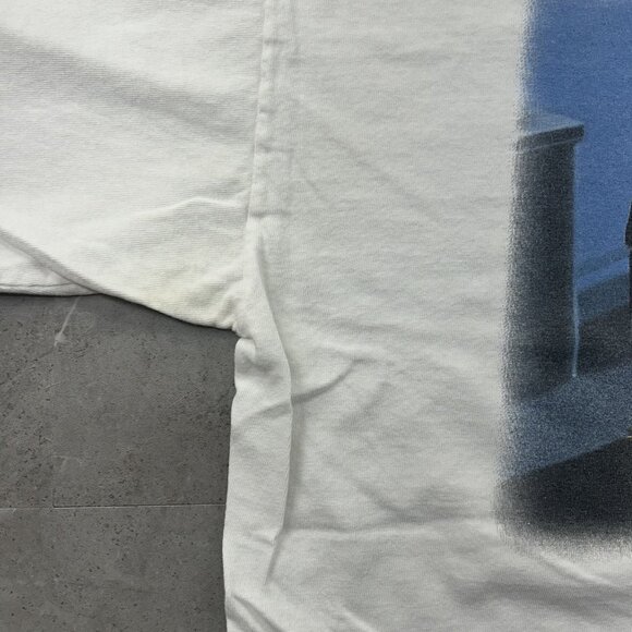 Vintage Bud Ice Shirt Mens XL White Beware The Penguins Wild Oats Beer Promo 90s - Picture 10 of 15